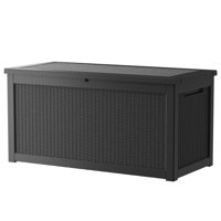 Decksplore 320 Gallons Water Resistant Resin Lockable Deck Box by Decksplore