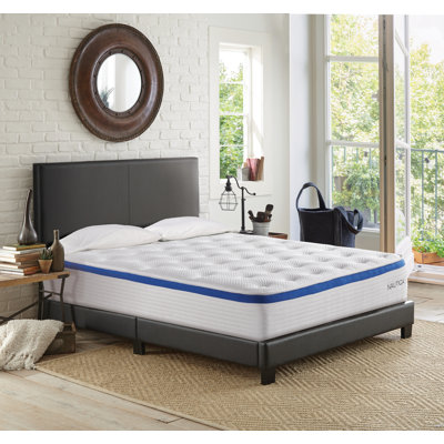 Nautica Home Hybrid Mattress with Cooling Engineered Latex Foam and Pocketed Spring by Nautica
