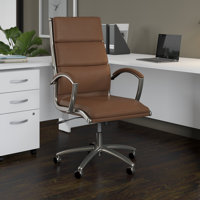 Bush Business Furniture Studio C High Back Leather Executive Office Chair by Bush Business Furniture