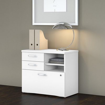 Bush Business Furniture Studio C Ringold Office Storage Cabinet with Drawers and Shelves by Inbox Zero