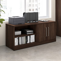 Bush Business Furniture Vista Low Storage Cabinet With Doors And Shelves by Bush Business Furniture