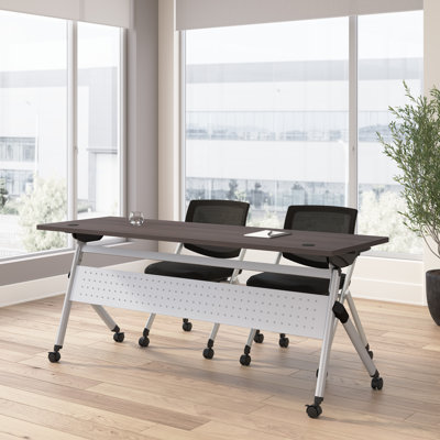 Bush Business Furniture Envision Folding Training Table And 2 Folding Chairs by Bush Business Furniture