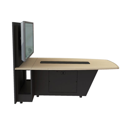 Lattimer Curved end Conference Table by Symple Stuff