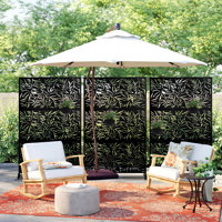 6 ft. H x 4 ft. W Fence Divider Metal Privacy Screen by MAYEERTY