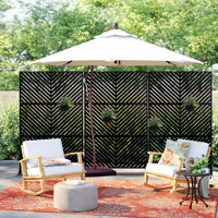 6 ft. H x 4 ft. W Fence Divider Metal Privacy Screen by MAYEERTY