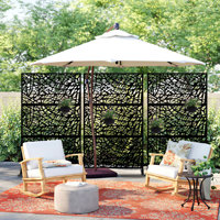 6 ft. H x 4 ft. W Fence Divider Metal Privacy Screen by MAYEERTY