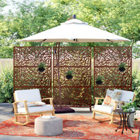 6 ft. H x 4 ft. W Fence Divider Metal Privacy Screen by MAYEERTY