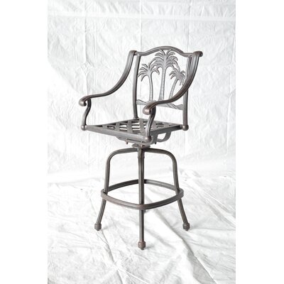 Maccharles 30" Patio Bar Stool with Cushion