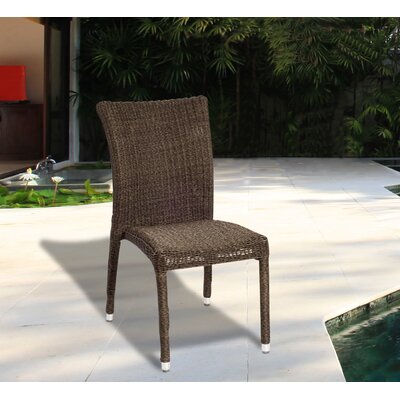 Alyisa Stacking Patio Dining Chair with Cushion by Lark Manor