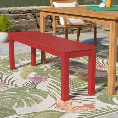 Bickerstaff Solid Wood Picnic Bench by Beachcrest Home