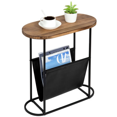 Titas Freestanding Magazine Rack with Top Shelf by 17 Stories