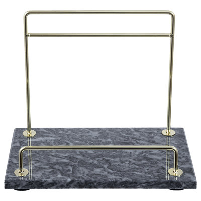 Black Marble Cook Book Display Stand by MyGift