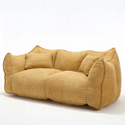 Soft Beanbag Chair With High Resilience Foam Core For 2 People by Greenhome Trade