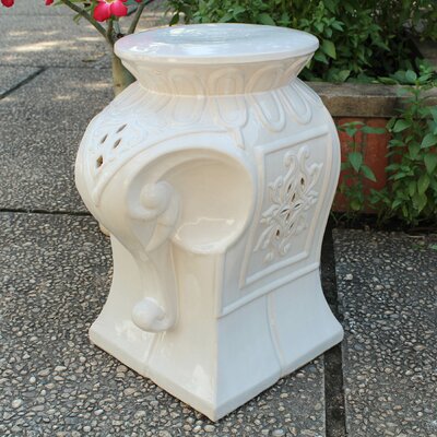 Elephant Ceramic Garden Stool by Dakota Fields