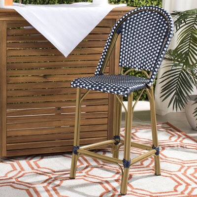 Yaretzi 26" Patio Bar Stool by Breakwater Bay