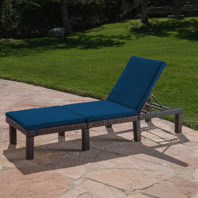 Gailya Reclining Chaise Lounge with Cushion