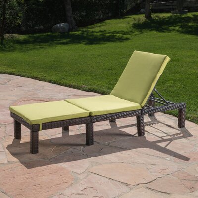 Gailya Reclining Chaise Lounge with Cushion