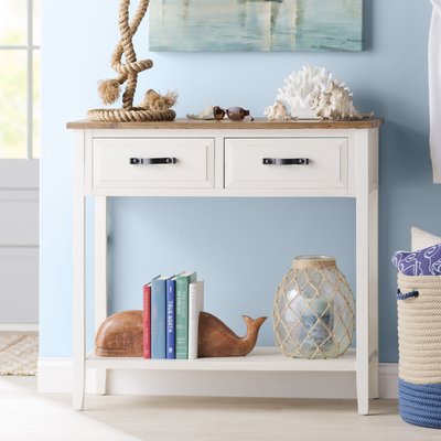 Joanna 35.8" Solid Wood Console Table by Breakwater Bay