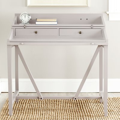 Brileigh Solid Wood Desk with Hutch by August Grove