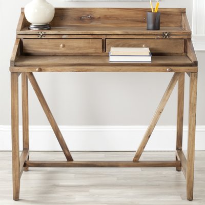 Brileigh Solid Wood Desk with Hutch by August Grove