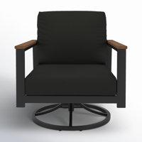 Townsend Outdoor Rocking Metal Chair with Cushions by Birch Lane