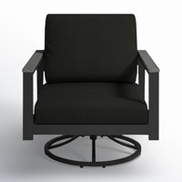 Townsend Outdoor Rocking Metal Chair with Cushions by Birch Lane