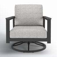 Townsend Outdoor Rocking Metal Chair with Cushions by Birch Lane
