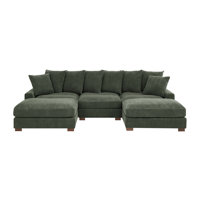 122" Upholstered Corduroy Sofa With Solid Wood Legs by Latitude Run