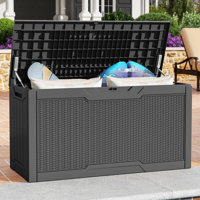 80 Gal Outdoor Resin Deck Box by Balconera