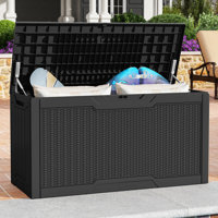 80 Gal Outdoor Resin Deck Box by Balconera