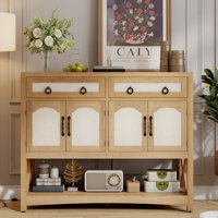 Balconera Farmhouse  47.2"  Buffet Sideboard Cabinet With 4 Doors & 2 Drawers by Balconera