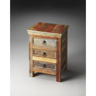 Aydan Rustic 3 Drawer Accent Chest by Langley Street