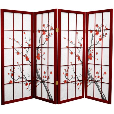 Dhulin 4 Ft. Short Cherry Blossom Shoji Screen