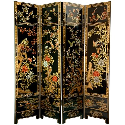 64" W x 72" H 4- Panel Folding Room Divider