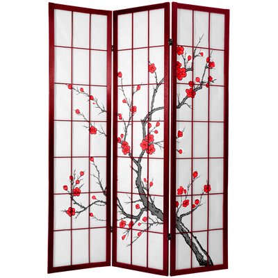 41.82" W x 71" H 3- Panel Folding Room Divider