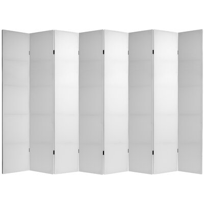 7 Ft. Tall Nayome Blank Canvas Folding Screen by Latitude Run