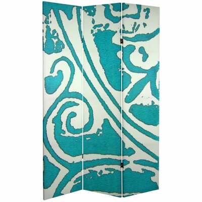 38.75" W x 71" H 3- Panel Folding Room Divider by Bungalow Rose