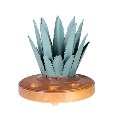 Aerielle Tequila 1 Bottle Tabletop Wine Bottle & Glass Rack by Union Rustic