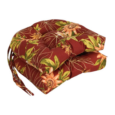 Passion Outdoor Lounge Chair Cushion by Blazing Needles
