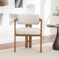 Bula Stanford Upholstered Curved Solid Wood Dining Chair by George Oliver
