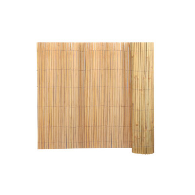 Natural Bamboo Slat Screening Roll - Eco-friendly Privacy Fence For Balcony, Garden, Wind And Sight Protectio (4ft X 13ft) by bamboogro