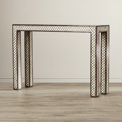 Wilhemenia 43.5" Solid Wood Console Table by Bungalow Rose