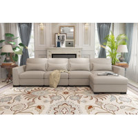 5 - Piece Sectional Sofa With Ottoman by LonKwa