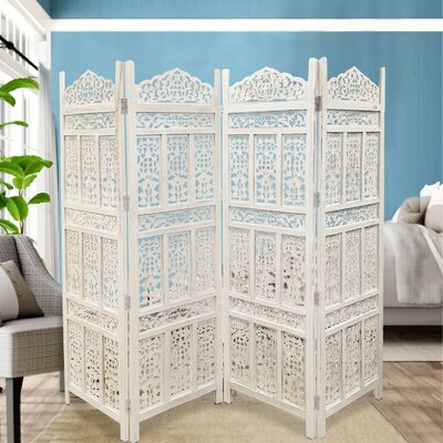 Guimond 4 Panel Room Divider by Lark Manor