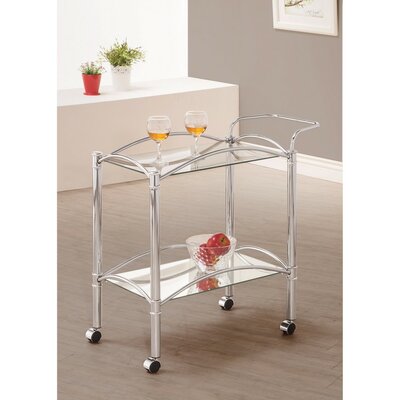 Kimsey Beautiful Metal Bar Carts by Winston Porter