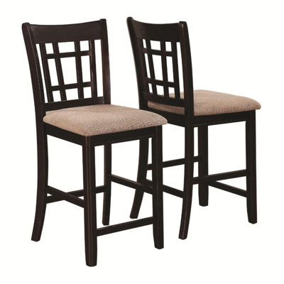 Georgenia Armless Counter Height Solid Wood Dining Chair by Charlton Home