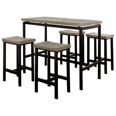 Mounce Wooden 5 Piece Pub Table Set by Latitude Run