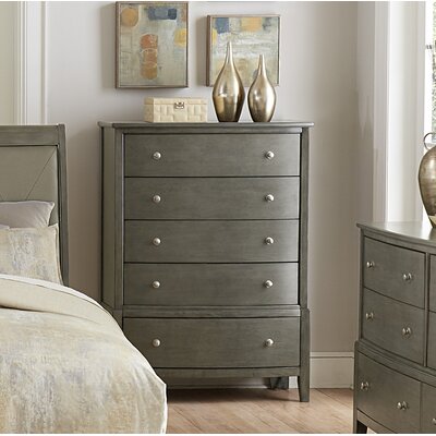 Ping 5 Drawer 38" W Chest by Wade Logan