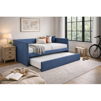 Nestlecove Upholstered Daybed With Pullout Trundle
