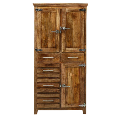 Solid Wood 3 - Door Accent Cabinet by LOOMLAN